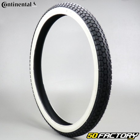 Tire 2x19 (23x2) Continental KKS10 white sidewalls TT moped, motobécane