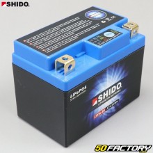 Batterie Shido LTX5L-BS 12V 1.6Ah lithium Derbi DRD Pro, Malaguti Drakon, Booster, Trekker, Agility...