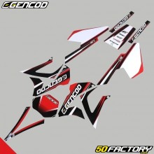 Kit decorativo Gencod Gilera SMT  et  RCR (2003 para 2010) vermelho