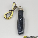 Blinker mit LED Lauflichtern Carbon