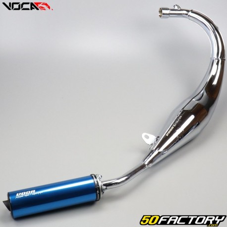 Exhaust AM6 Voca Chromed silent blue