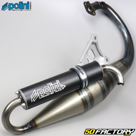 Exhaust Polini scooter team 4 Minarelli vertical MBK Booster,  Yamaha Bw&#39;s ... 50 2T