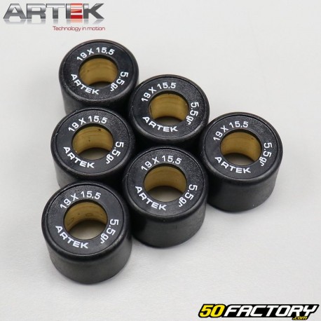 Variomatikrolle
 5.5g 19x15,5mm Piaggio Zip,  Gilera Stalker... Artek