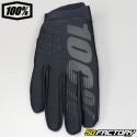 Gloves cross winter 100% Brisker CE approved black motorcycle