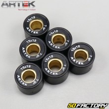 Rulli variatori 7g 15x12 mm Minarelli verticale e orizzontale Mbk Booster,  Nitro... Artek