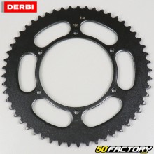 Rear sprocket 53 teeth steel 420 Derbi,  Aprilia,  Gilera,  Peugeot black