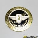 Emblema redonda preta V2 Zündapp GTS50 e KS50