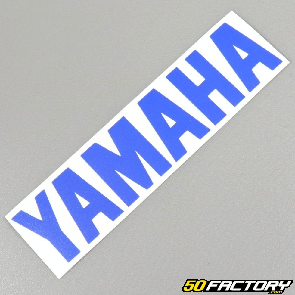 Sticker yamaha bleu 155mm - pièce scooter moto 50cc pas cher