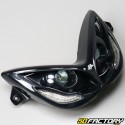 Farol dianteiro com leds MBK Nitro (1999 - 2012) Yamaha Aerox (1998 - 2012) 50 2T preto