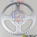 Rear sprocket 52 teeth steel 420 Suzuki TS 50