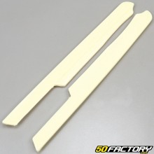 Baguettes plastique de longeron (marche pieds) MBK 51, Motobécane N40... Fifty beiges