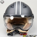 Helm Jet Vito Moda schwarz und weiß Größe XS