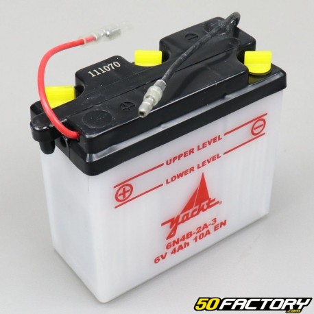 Batteria acido 6N4B-2A-3 6V 4Ah Yamaha DT MX 50, DTR50, R50, MBK ZX (fino a 1995)