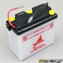 Batterie 6N4B-2A-3 6V 4Ah acide Yamaha DT MX 50, DTR50, RD50, MBK ZX (jusqu'à 1995)