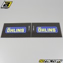 Stickers de fourche Blackbird Öhlins carbone