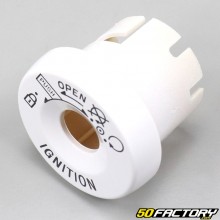 Tapa de cilindro de switch de arranque Mbk Nitro  et  Yamaha Aerox,  Booster (de 2004) 50 blanco