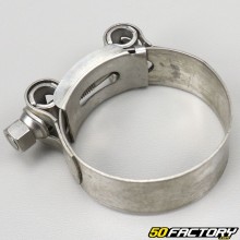 Collier d'échappement inox Ø52 à 55mm