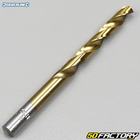 8mm HSS high speed steel drill bit titanium Silverline