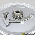 Reinforced complete pulley 11D with clutch MBK 51, Motobécane AV88 ... gray