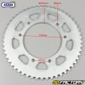 Rear sprocket 53 teeth steel 420 Derbi,  Gas Gas,  Gilera, MBK 50 ... Afam