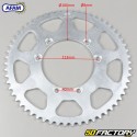 Rear sprocket 58 teeth steel 420 Fantic Caballero, ER, MR 50 ... Afam