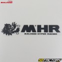 Stickers Malossi MHR 150x40mm blanc et noir