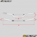 Aluminum scooter handlebar Gencod gold with black bar