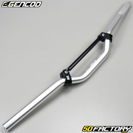 Guidon scooter alu Gencod argent avec barre noire