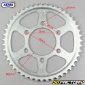 Rear sprocket 47 steel teeth 428 Honda CBR 125 (from 2018) Afam