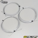Chrome cables and sleeves Peugeot 103 Restone (Kit)