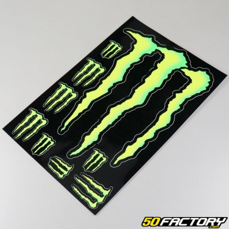 Aufkleberset monster energy Lochshot - Motorrad- und Rollerteil