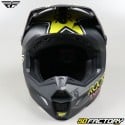 Helmet cross Fly Kinetic Rockstar Matte Black