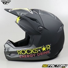 Casco cross Fly Kinetic Rockstar negro mate