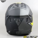 Casco cross Fly Kinetic Rockstar negro mate