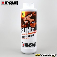 Motoröl 2T Ipone Scoot Run 2 Strawberry 100% synthetisches 1L