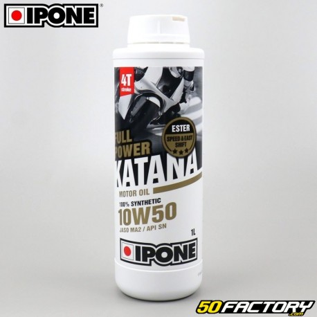 Óleo do motor 4 10W50 Ipone Fullpower Katana 100% de síntese 1L