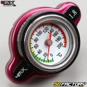 MOTO Thermometer KühlerdeckelCROSS Honda, Yamaha, Kawasaki, Suzuki, KTM, Husqvarna... 4MX rot
