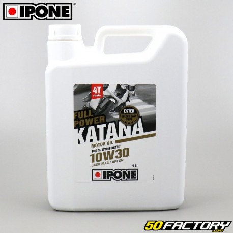 Aceite de motor 4T 10W30 Ipone Fullpower Katana 100% sintético 4L