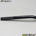Manubrio in alluminio Ø 22mm Gencod nero con barra d&#39;argento