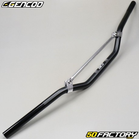 Aluminum Handlebar Ø 22mm Gencod black with silver bar