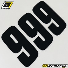 number stickers cross 9 black 10 cm Blackbird (3 game)