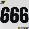 numbers cross 6 black 13x7cm Blackbird (3 game)
