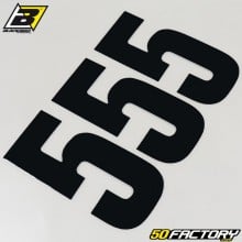 number stickers cross 5 black 16 cm Blackbird (3 game)