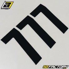 number stickers cross 7 black 16 cm Blackbird (3 game)