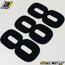 number stickers cross 8 black 16 cm Blackbird (3 game)