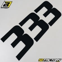 number stickers cross 3 black 20 cm Blackbird (3 game)