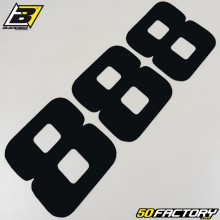 number stickers cross 8 black 20 cm Blackbird (3 game)