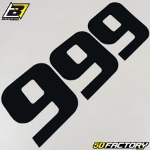 number stickers cross 9 black 20 cm Blackbird (3 game)