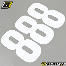 number stickers cross 8 white 16 cm Blackbird (3 game)