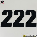 Números do kit 3 cross 2 preto 13x7cm